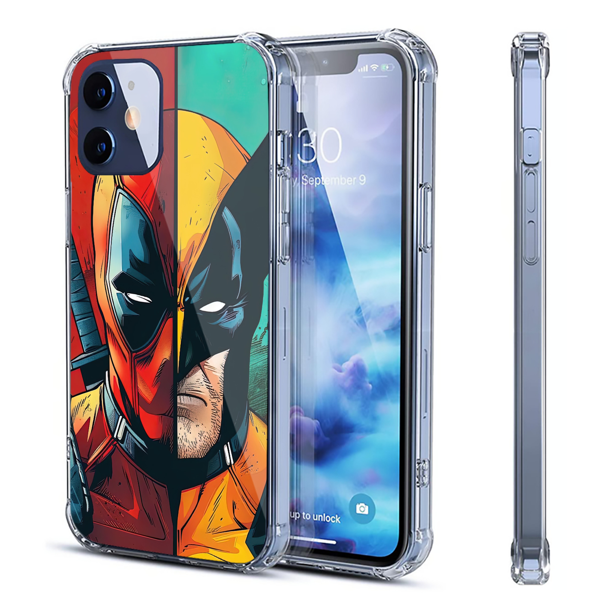 （画像用） Deadpool デッドプール 【iPhone 12シリーズ対応】透明スマホケース（クリアソフトケース）